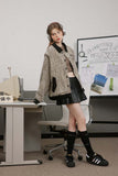 Unisex Jacket Autumn Corduroy Collar Coat Women's Clothing
