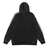 Men Hoodie Embroidered Letter Hooded Sweater Washed Old Loose Men