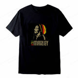 Rap Singer Bob Marley T-shirt Men's Fashion Cotton T-shirt