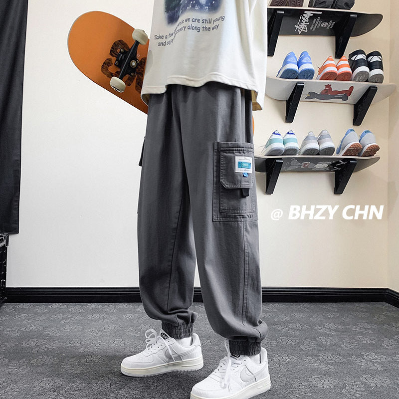 Men Sweatpants Spring and Autumn Fashion Brand Functional Loose