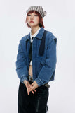 Unisex Jacket Fall Filler Washed Denim Jacket Women's Clothing