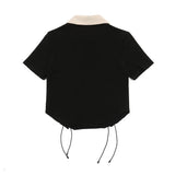 Women T-shirt Short T-shirt Summer High Street Letter Embroidery