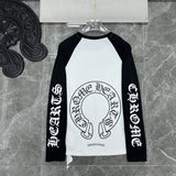 Chh Chrome Heart Long Sleeve Shirt Unisex Fashion Loose Long Sleeve Shirt