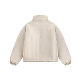 Unisex Jacket Winter Minimalist Large Pocket Bread Coat for Women