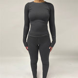 Women Co-Ord Set Autumn Leisure Long Sleeve Top and Trousers