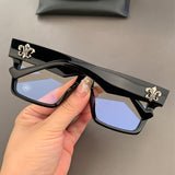 CHH Chrome Hearts Glasses Plain Large Black Frame Myopia Large Face Versatile Glasses Frame