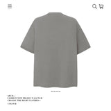 American vintage street T-shirt pure cotton retro men's and women's summer loose
