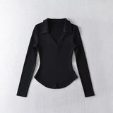 Women T-Shirt Spring T-shirt Women's Long-Sleeved Bottoming Shirt Top