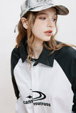 Unisex Jacket Fall Color-Blocking Embroidered Shirt Women's Clothing