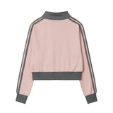 Women Hoodie Short Sweater Women's Autumn Leisure Stand Collar Cardigan