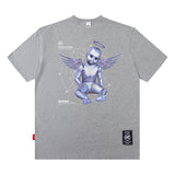 Men T Shirt Men's Short-Sleeved T-shirt Astronaut Astronaut Loose Short Sleeve