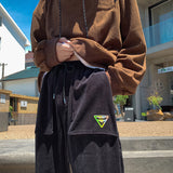 Men Sweatpants Corduroy Pants Men's Winter Overalls Casual Pants
