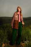 Unisex Jacket Autumn Woolen Contrast Color Coat Women's Clothing