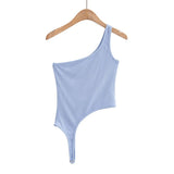 Women Camisole Summer Single-Shoulder Suspender Outerwear Crop-Top Spaghetti-Strap