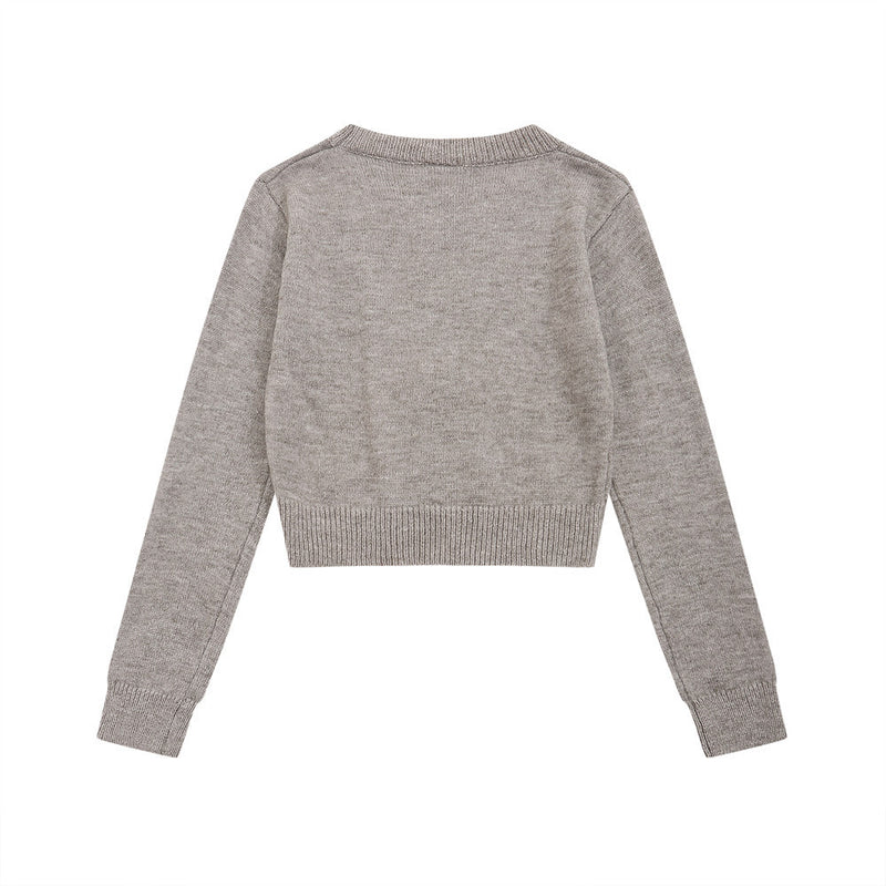 Women Sweater O-neck Short Knitwear Women's Casual Sweater
