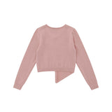 Women Sweater Short Sweater Decorative Long Sleeve Girls' Tops