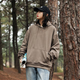 Unisex Hoodie Spring and Autumn Hooded Men and Women Loose Trendy Easy Matching Coat