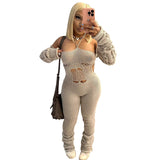 Women Jumpsuit Autumn and Winter Hollow Jumpsuit