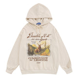 Men Hoodie Printed Hoodie Loose Casual Long Sleeves Hoodie Spring and Autumn