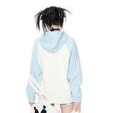 Women Hoodie Hooded Sweater Loose Women's Autumn Color Matching