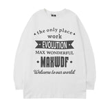 Men Long Sleeve Shirt Autumn Crew Neck Long Sleeve T-shirt Men and Women Street Hip Hop Couple