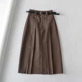 Women Skirt Suit Skirt Autumn Women's Midi Skirt