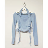 Women Long Sleeve Shirt Short Long Sleeve