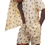 Men Co-Ords Men's Summer Shirt Short Sleeve Shorts Printing
