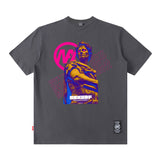 Men T Shirt Couple Wear Reflective Letter Personality Printed Short Sleeve T-shirt