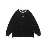 Unisex Hoodie Autumn and Winter Retro Coat Men and Women Couple round Neck Sweater