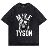 Mike Tyson T-Shirt Vintage Character Print Loose T-Shirt