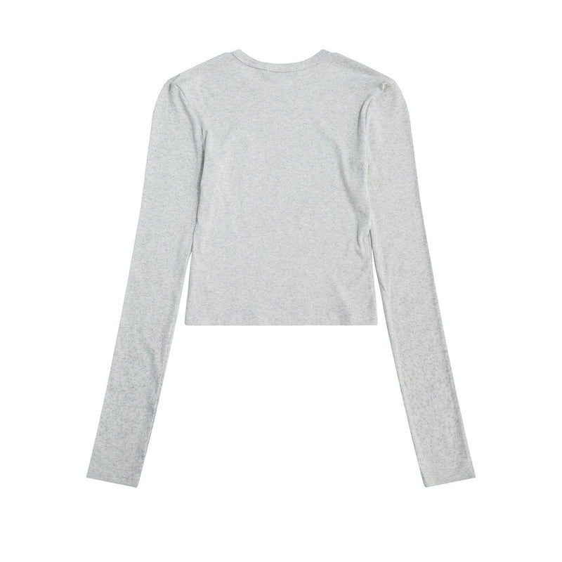 Women Long Sleeve T-Shirt Printed Long Sleeve T-shirt Girls Autumn Leisure round Neck