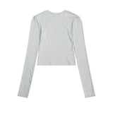 Women Long Sleeve T-Shirt Printed Long Sleeve T-shirt Girls Autumn Leisure round Neck