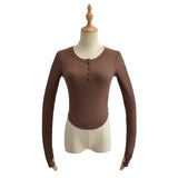 Women T-shirt Long Sleeve Pullover T-shirt Top