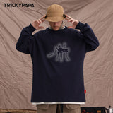 Men Long Sleeve Shirt Fashion Brand Autumn and Winter Long Sleeve T-shirt Men and Women Ins Hip Hop Style Loose All-Match
