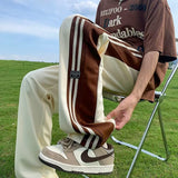 Men Sweatpants Casual Pants Men's Summer Versatile Loose Straight Wide Leg