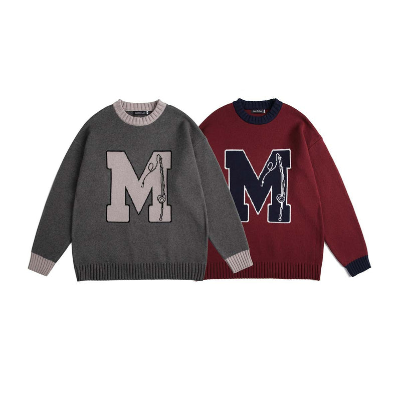 Unisex Sweater Autumn Big Letter Simplicity Sweater