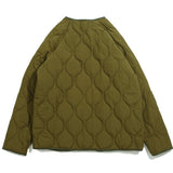 Men Cotton Padded Jacket Coat Retro Workwear Cotton Coat Jacket Men's Loose Collarless Jacket