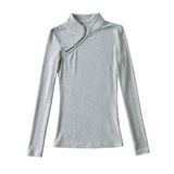 Women T-shirt Long-Sleeved Doublet Women's Spring and Summer T-shirt