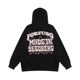 Men Hoodie Five-Pointed Star Printed Hoodie Autumn and Winter Loose Top Vibe