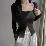 Women Long Sleeve Shirt Women's Tight Top