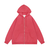 Men Hoodie Spring and Autumn Hooded Cardigan Sweater Zipper Jacket Casual Hoodie