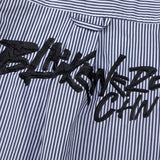 Men Long Sleeved T Shirt Spring and Autumn Vertical Striped Long Sleeve Shirt Men's Casual Loose Shirt Outer Wear