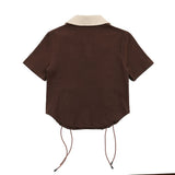 Women T-shirt Short T-shirt Summer High Street Letter Embroidery
