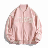 Varsity Jacket Vintage Baseball Uniform Men's and Women's Embroidered Couple Baggy Coat