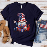 Women Independence Day T Shirt Crew Neck Short Sleeve T-shirt Top