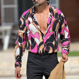 Men's Shirt Cardigan Men's Striped Shirt