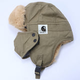 Carhartt Hat Thickened Fleece Cold-proof Cotton Cap