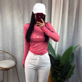 Women Long Sleeve Shirt Crew Neck