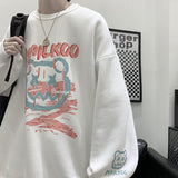 Men Hoodie Autumn Sweater Men's Hong Kong Style Loose Graffiti All-Matching